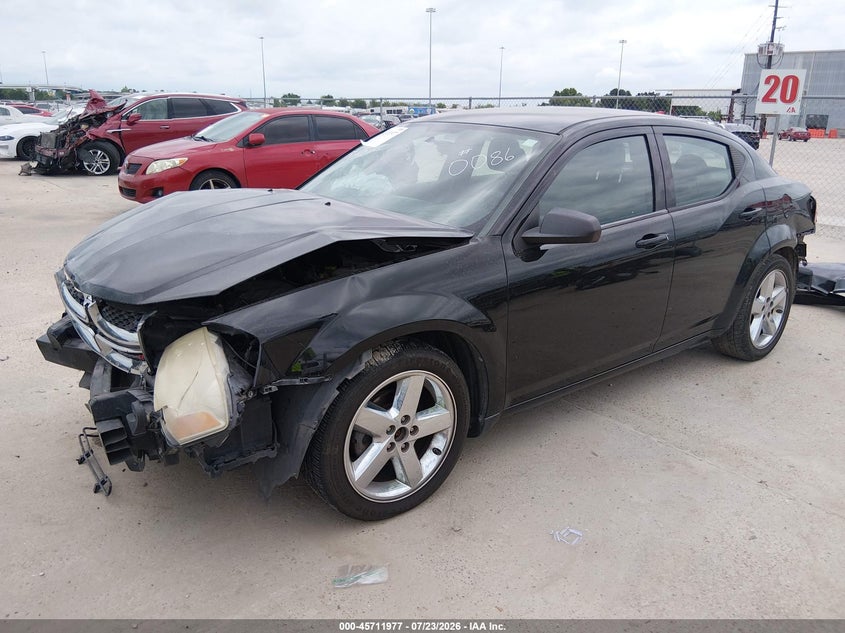 Vin: 1c3cdzab8dn710086, lot: 46210633, dodge avenger se 20132