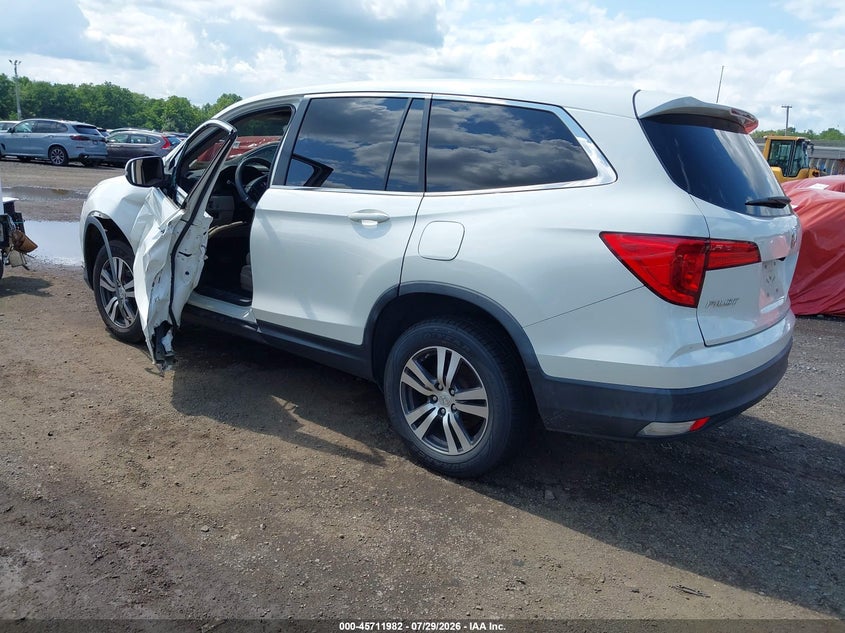 Vin: 5fnyf6h55gb038727, lot: 46210638, honda pilot ex-l 20163