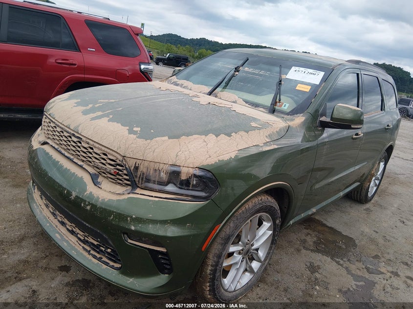 Vin: 1c4rdjdg0mc545452, lot: 46210663, dodge durango gt plus awd 20212