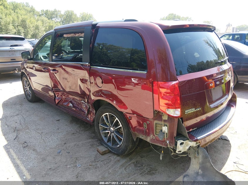 Vin: 2c4rdgcg9hr730987, lot: 46210669, dodge grand caravan sxt 20173