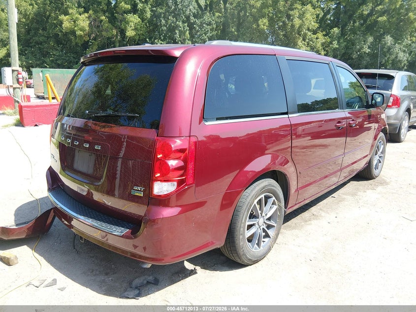 Vin: 2c4rdgcg9hr730987, lot: 46210669, dodge grand caravan sxt 20174