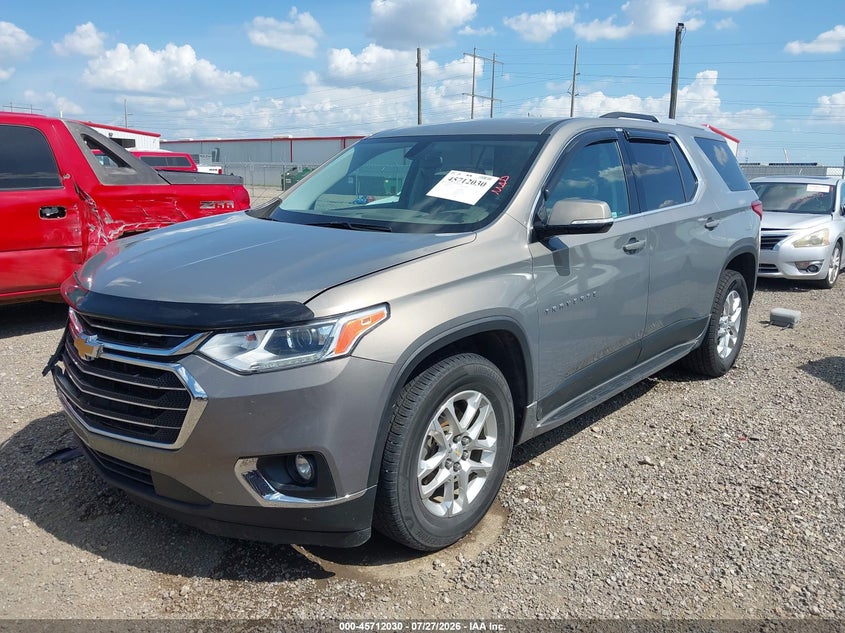 Vin: 1gnergkw0jj230775, lot: 46210686, chevrolet traverse lt cloth 20182