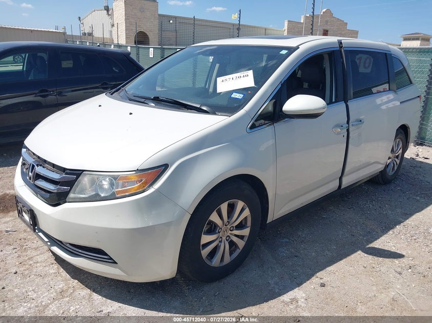 Vin: 5fnrl5h6xfb081166, lot: 46210696, honda odyssey ex-l 20152