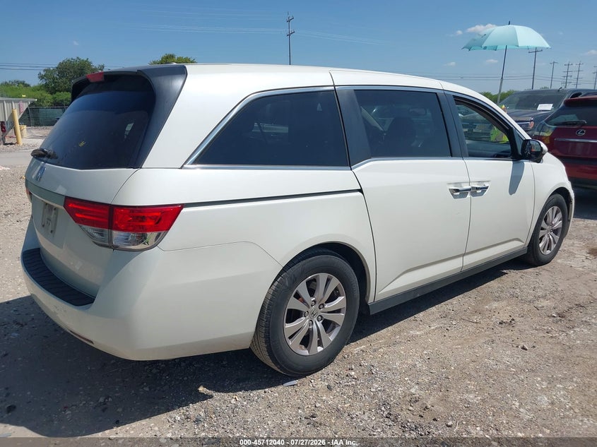 Vin: 5fnrl5h6xfb081166, lot: 46210696, honda odyssey ex-l 20154