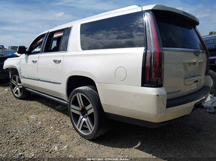 Vin: 1gys4tkj3fr611384, lot: 46210699, cadillac escalade esv premium 20153