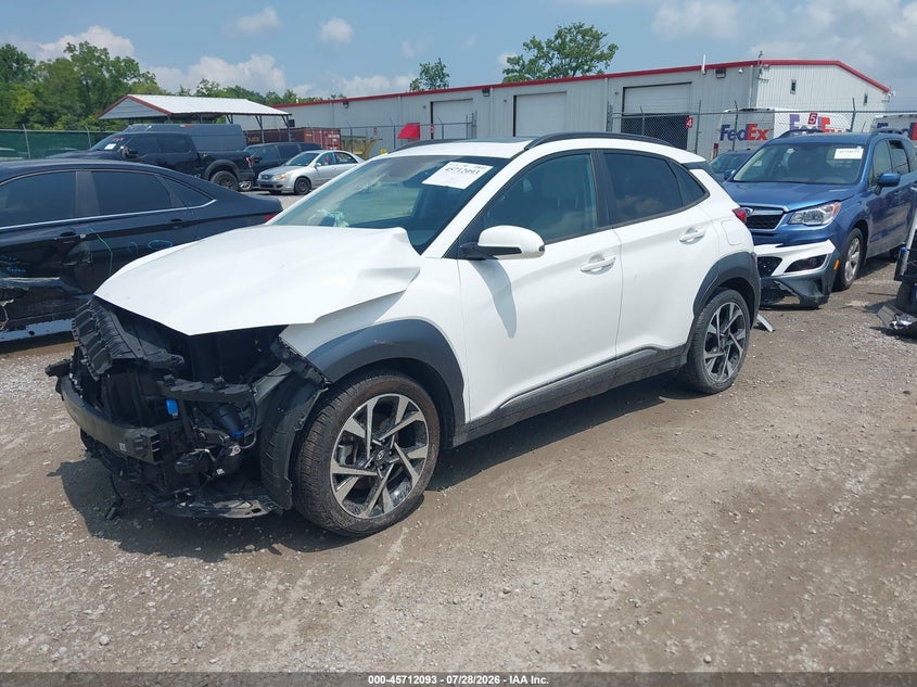 Vin: km8k5ca36nu804268, lot: 46210749, hyundai kona limited 20222