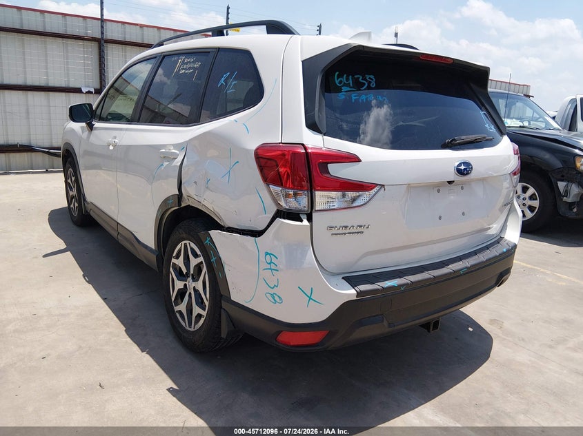 Vin: jf2skajc9lh542500, lot: 46210751, subaru forester premium 20203