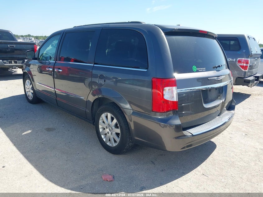 Vin: 2c4rc1bg5gr207062, lot: 46210760, chrysler town & country touring 20163