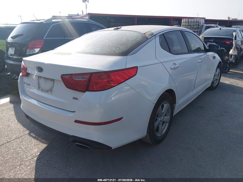 Vin: 5xxgm4a70eg315411, lot: 46210777, kia optima lx 20144