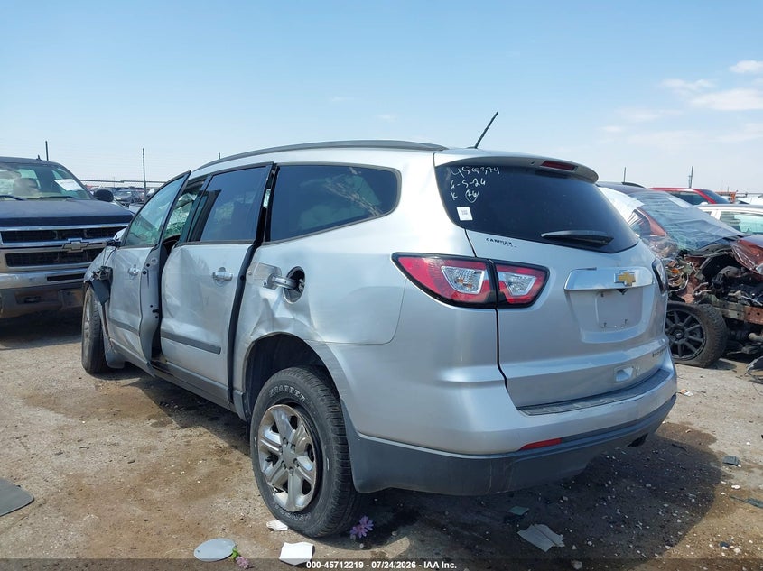 Vin: 1gnkrfed0ej285272, lot: 46210875, chevrolet traverse ls 20143
