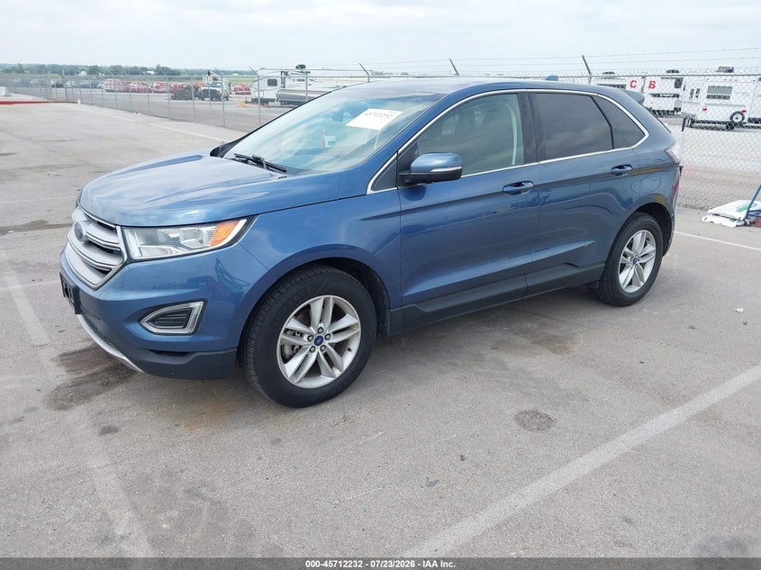 Vin: 2fmpk3j94jbc38405, lot: 46210887, ford edge sel 20182
