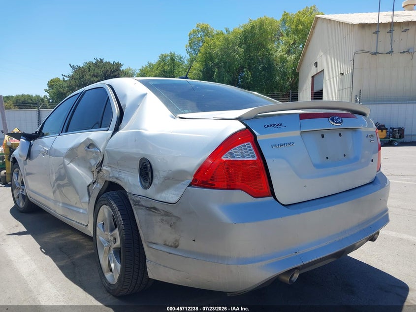 Vin: 3fahp0dc9cr251855, lot: 46210894, ford fusion sport 20123