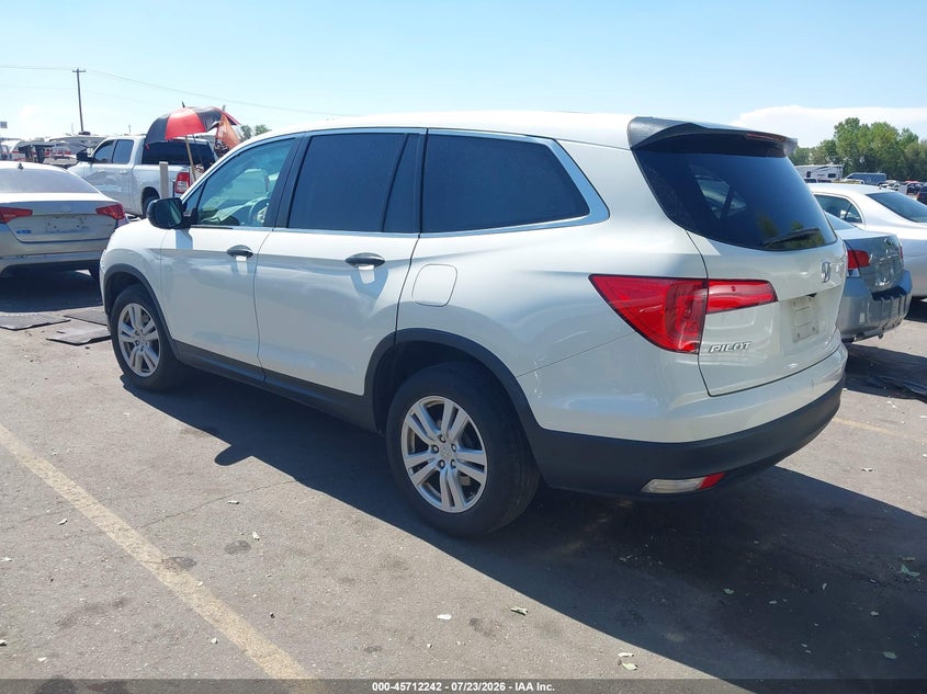 Vin: 5fnyf6h11jb043055, lot: 46210898, honda pilot lx 20183