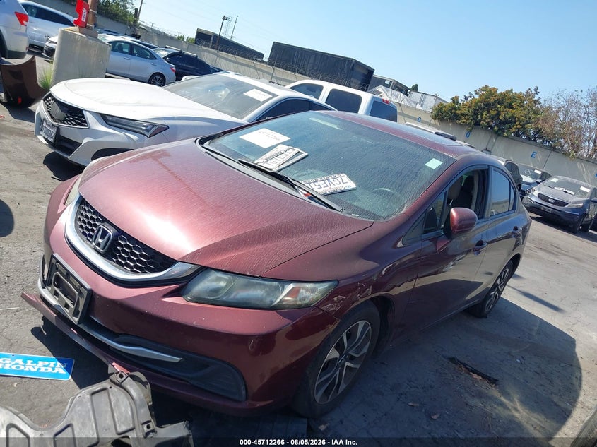2014 HONDA CIVIC SEDAN 1.8L I-4 VVT, 143HP