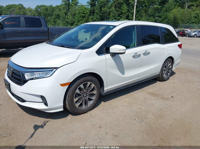 Vin: 5fnrl6h78nb039818, lot: 46210928, honda odyssey ex-l 20222