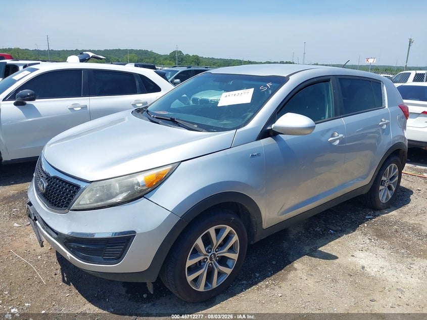 Vin: kndpbcac4g7878910, lot: 46210933, kia sportage lx 20162