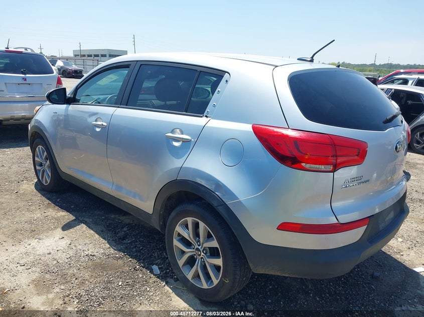 Vin: kndpbcac4g7878910, lot: 46210933, kia sportage lx 20163