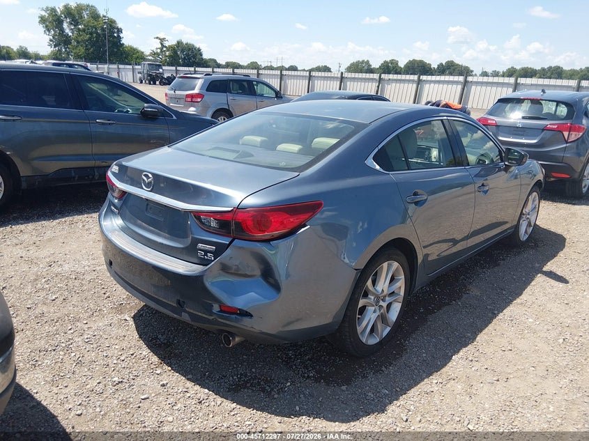 Vin: jm1gj1v60f1166147, lot: 46210953, mazda mazda6 i touring 20154