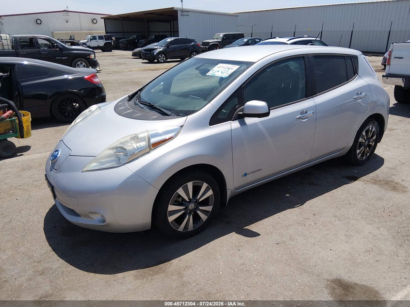 Vin: 1n4az0cp9fc323690, lot: 46210960, nissan leaf sv 20152