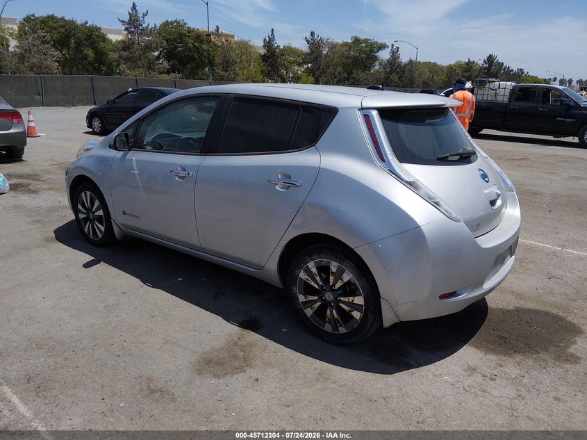 Vin: 1n4az0cp9fc323690, lot: 46210960, nissan leaf sv 20153