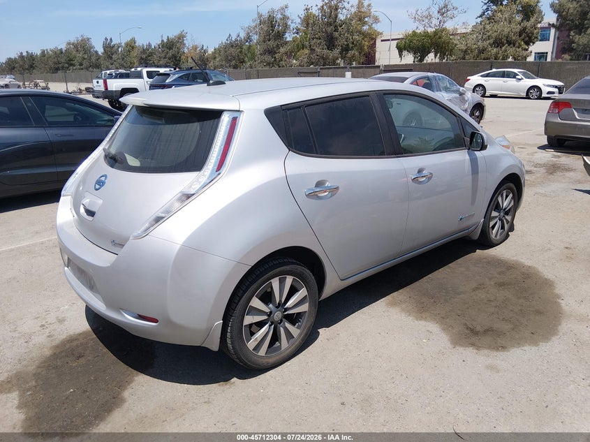 Vin: 1n4az0cp9fc323690, lot: 46210960, nissan leaf sv 20154