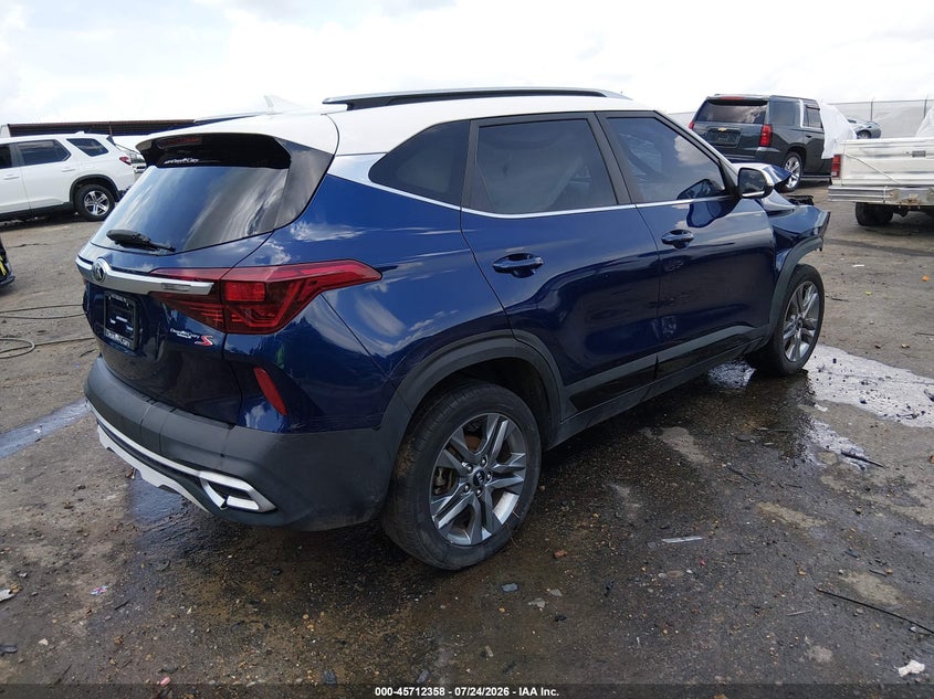 Vin: kndeu2aa2m7126533, lot: 46211014, kia seltos s 20214