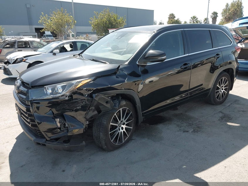 Vin: 5tdjzrfh6hs424500, lot: 46211017, toyota highlander se 20172
