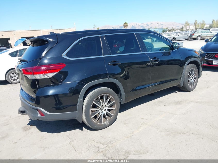 Vin: 5tdjzrfh6hs424500, lot: 46211017, toyota highlander se 20174