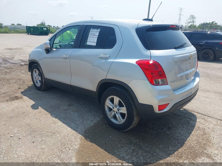 Vin: 3gncjksb5ll209902, lot: 46211035, chevrolet trax fwd ls 20203