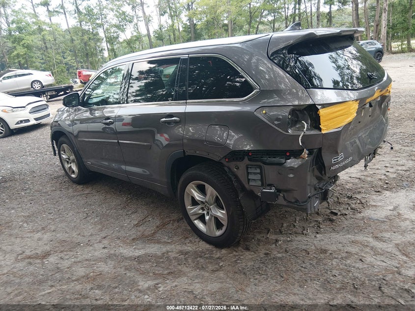 Vin: 5tddcrfh4gs014422, lot: 46211078, toyota highlander hybrid limited platinum v6 20163