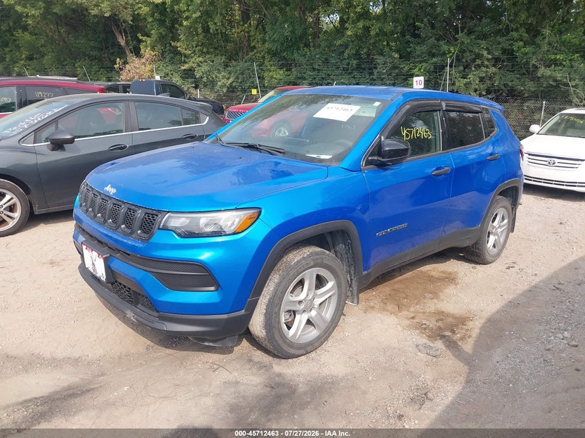 Vin: 3c4njdan6pt516090, lot: 46211119, jeep compass sport 4x4 20232