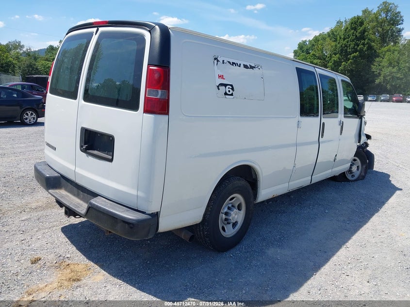 Vin: 1gcwgbfg2j1343491, lot: 46211126, chevrolet express 2500 work van 20184