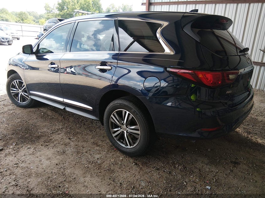 Vin: 5n1dl0mm8lc500086, lot: 46211162, infiniti qx60 pure awd 20203