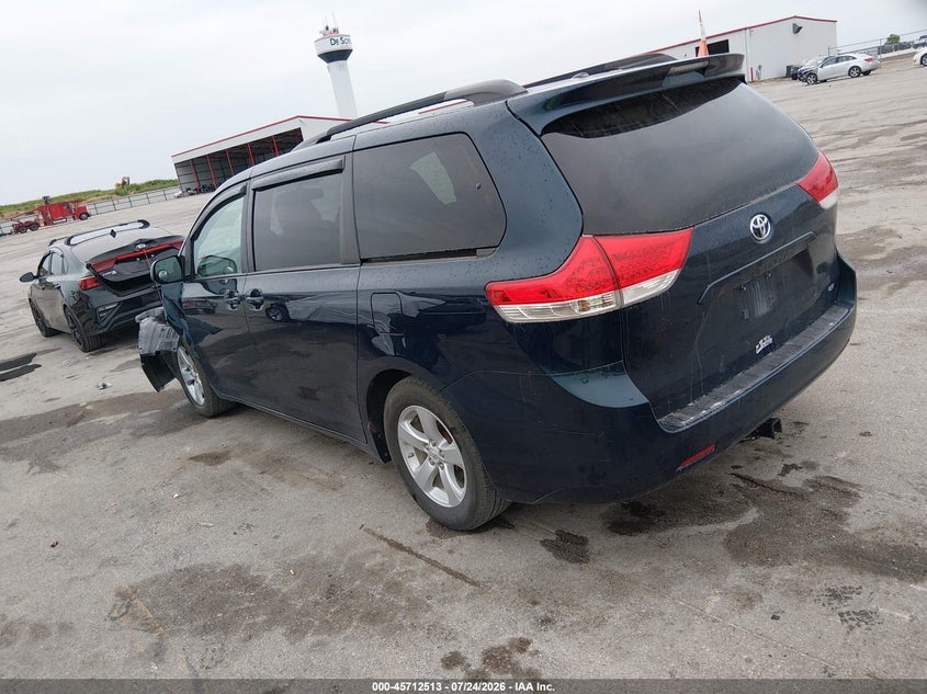 Vin: 5tdkk3dcxcs246564, lot: 46211169, toyota sienna le v6 8 passenger 20123