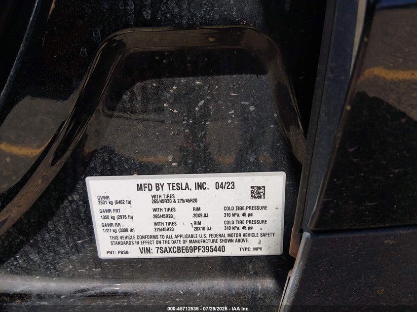 2023 TESLA MODEL X PLAID TRI MOTOR ALL-WHEEL DRIVE · Фото 9