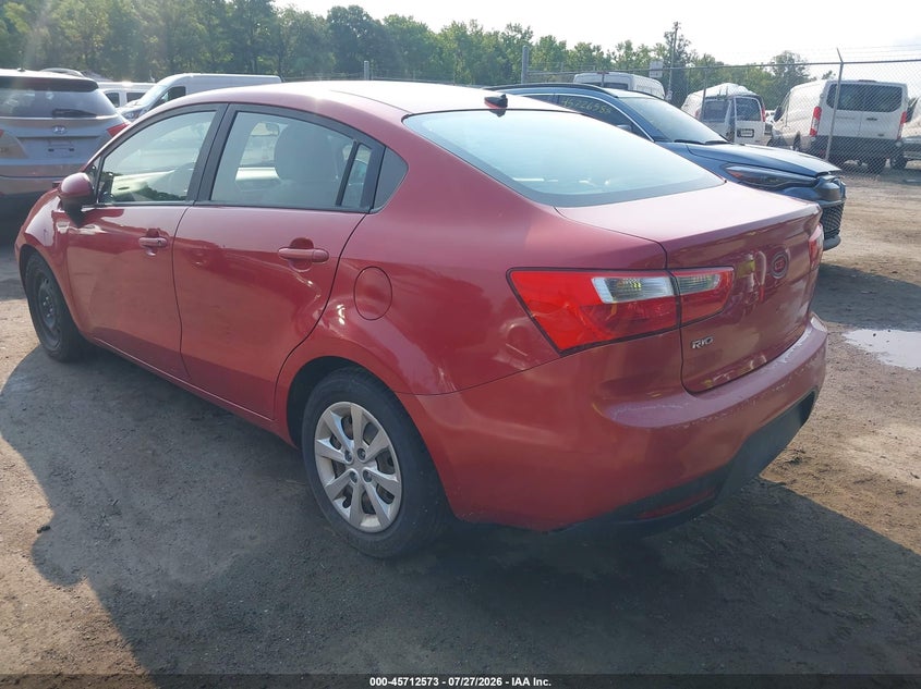 Vin: knadm4a38d6277999, lot: 46211229, kia rio lx 20133