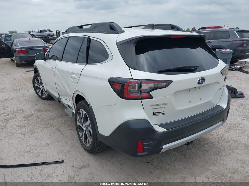 Vin: 4s4btalc9l3188771, lot: 46211289, subaru outback limited 20203