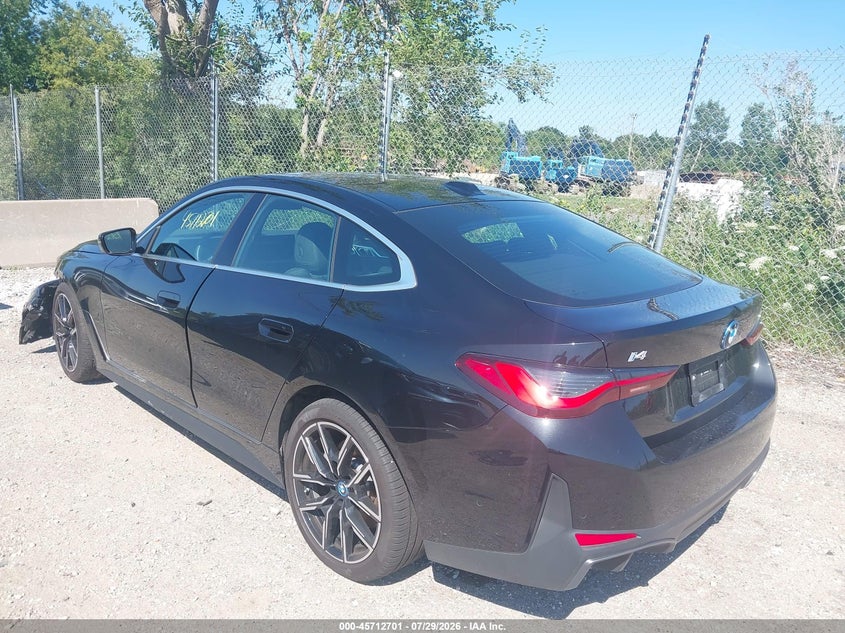 Vin: wby43hd04sfu00630, lot: 46211357, bmw i4 gran coupe xdrive40 20253
