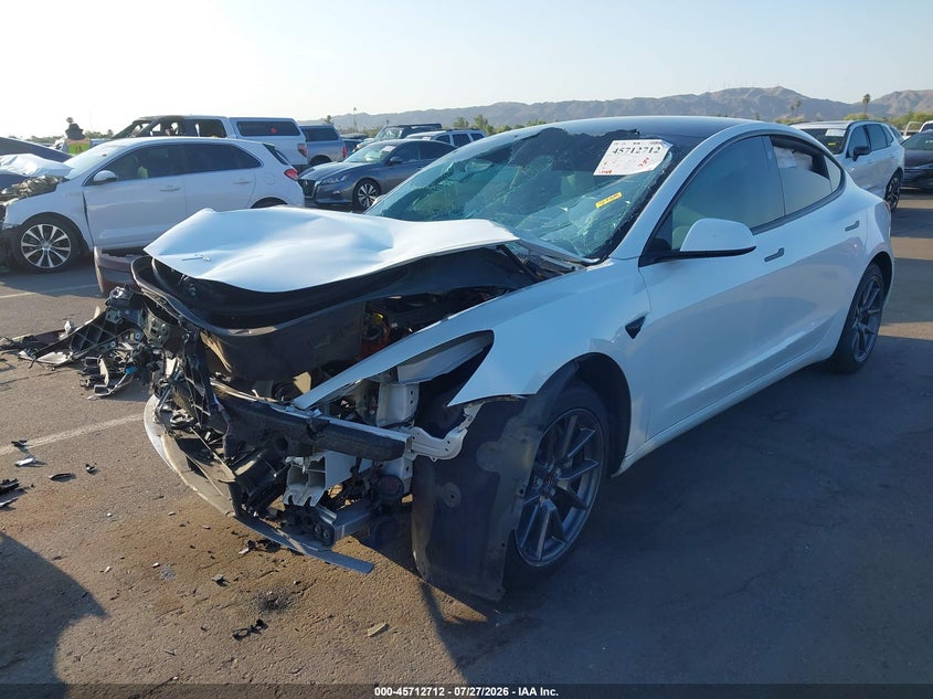 Vin: 5yj3e1ea3mf994320, lot: 46211368, tesla model 3 standard range plus rear-wheel drive 20212
