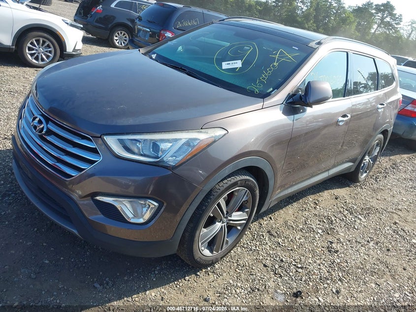Vin: km8sr4hf6du017216, lot: 46211372, hyundai santa fe limited 20132
