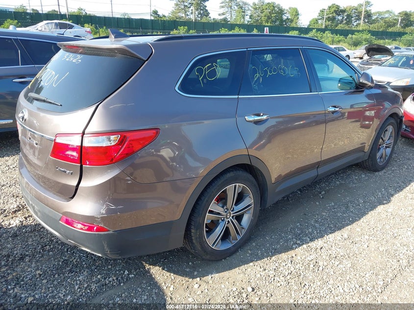 Vin: km8sr4hf6du017216, lot: 46211372, hyundai santa fe limited 20134