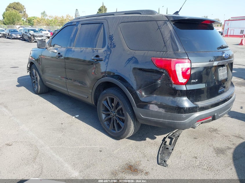 Vin: 1fm5k7d89jga55852, lot: 46211436, ford explorer xlt 20183