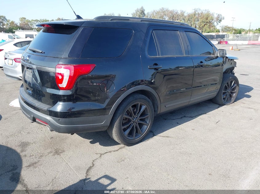 Vin: 1fm5k7d89jga55852, lot: 46211436, ford explorer xlt 20184