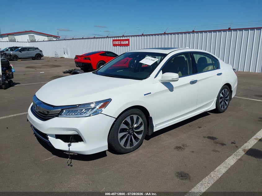 Vin: jhmcr6f75hc020506, lot: 46211456, honda accord hybrid touring 20172