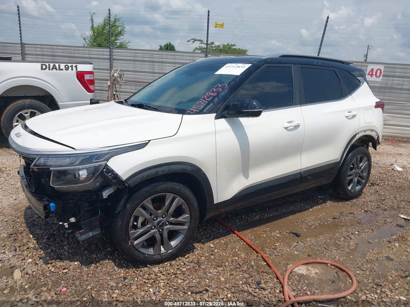 Vin: kndeu2aaxp7398218, lot: 46211489, kia seltos s 20232