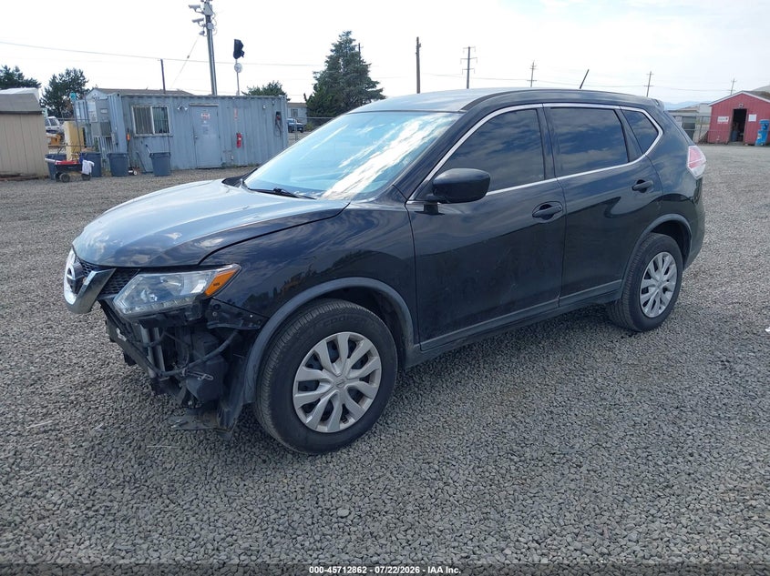 2016 Nissan Rogue, Front End, IAAI, VIN KNMAT2MV2GP676657 — photo 2