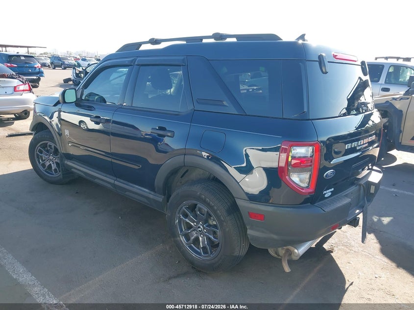 Vin: 3fmcr9b62nrd90594, lot: 46211574, ford bronco sport big bend 20223