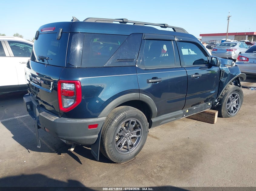 Vin: 3fmcr9b62nrd90594, lot: 46211574, ford bronco sport big bend 20224