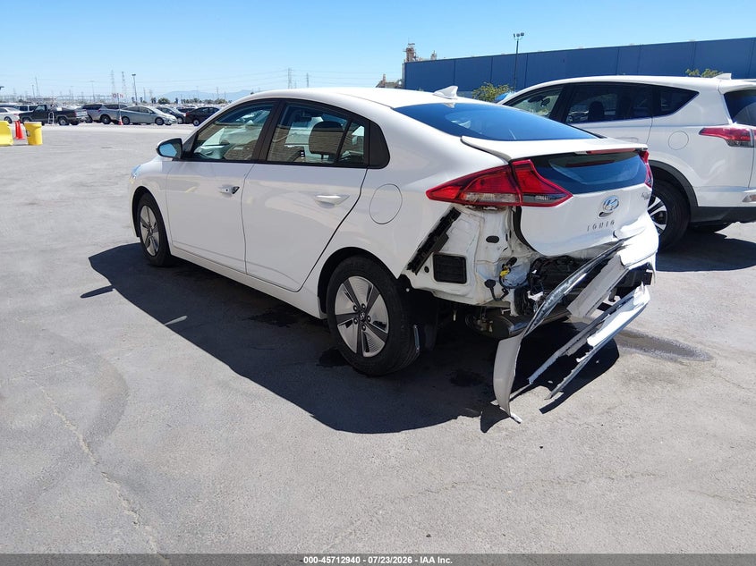 Vin: kmhc65lc6mu249217, lot: 46211596, hyundai ioniq hybrid blue 20213
