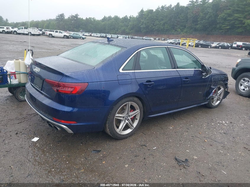 Vin: wauc4af48ka074472, lot: 46211601, audi s4 3.0t premium 20194